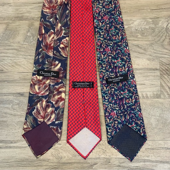 Christian Dior Monsieur Italy 3 Silk Ties - Picture 7 of 14